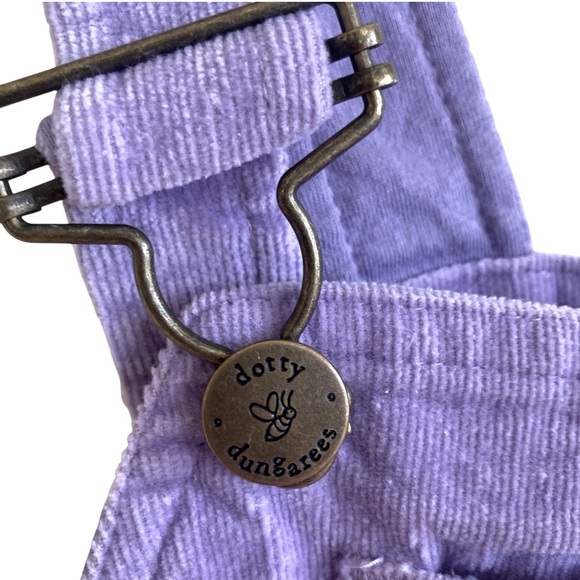 Dotty Dungarees 4 / 5 Lilac Corduroy Overalls - Picture 9 of 11